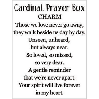 Cardinal Prayer Charms