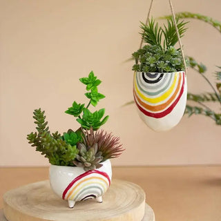 Ceramic Rainbow Planter