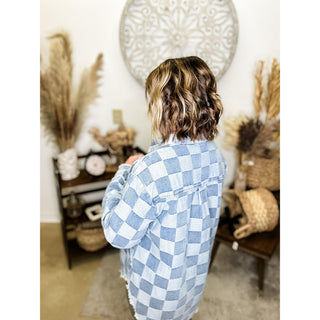 Checkered Denim Shirt