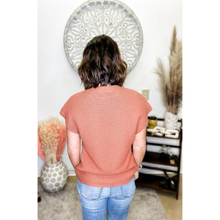 Chestnut Short Sleeve Sweater