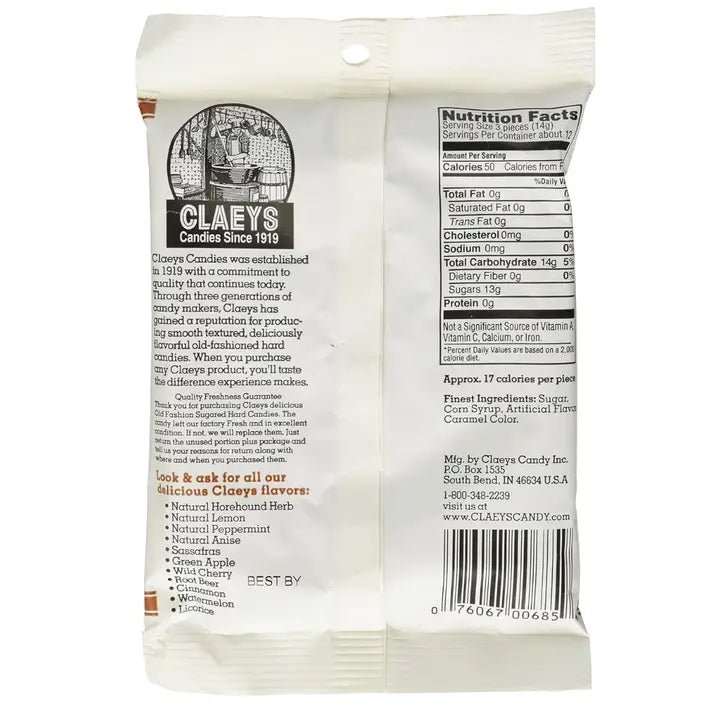 Claeys Old Fashioned Hard Candies - Root Beer