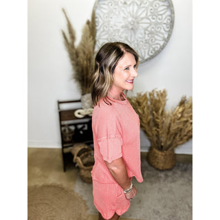 Coral 2 Piece Short Set