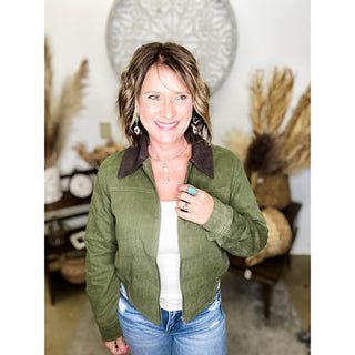 Olive Corduroy Jacket