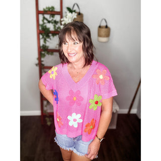 Crochet Flower Top