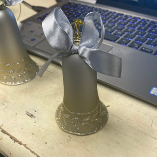 🔴Blue And Silver Bell Orn