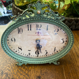 Clock Metal Green
