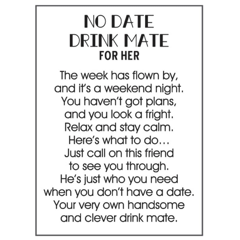 No Date Drink Mate