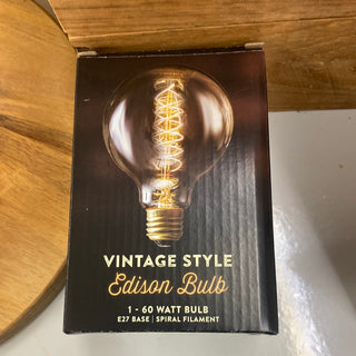 Edison Bulb 60 Watt Spiral Filament