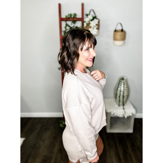 Fleece Sweatshirt and Short Set