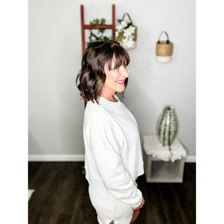 Fleece Sweatshirt and Short Set