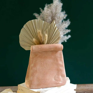 Folded Clay Paper Bag Vase