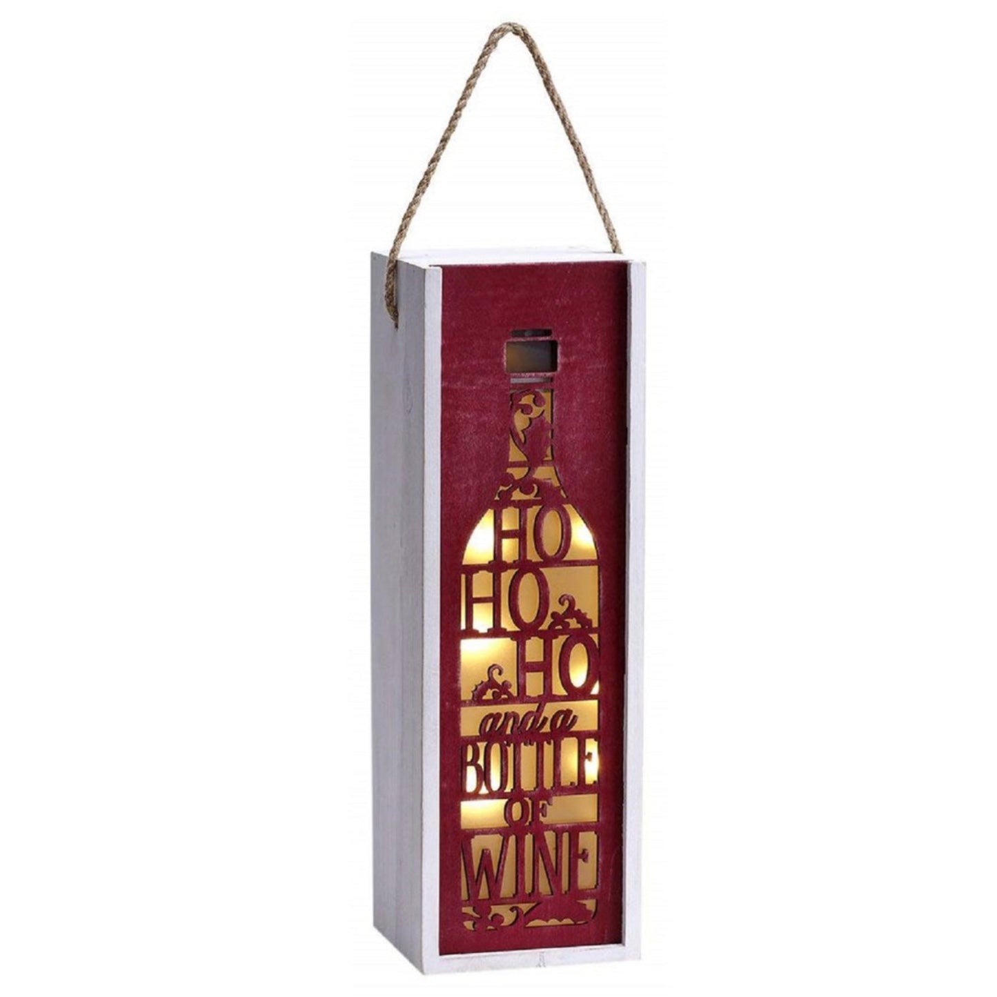 Ho Ho Ho Wine Lantern