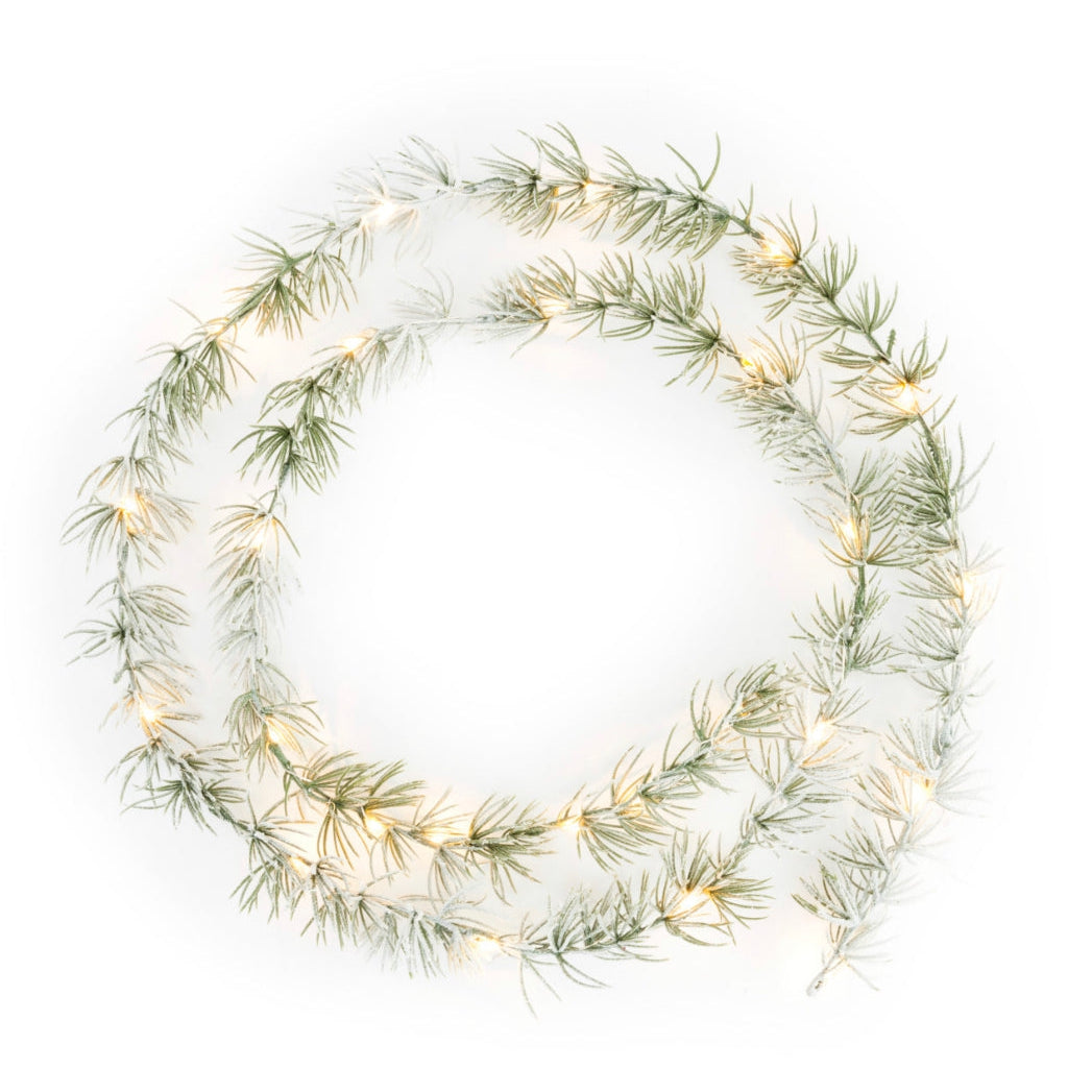 Lit Pine Garland