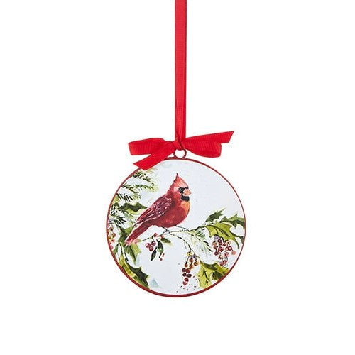 6” Cardinal Disc Ornament