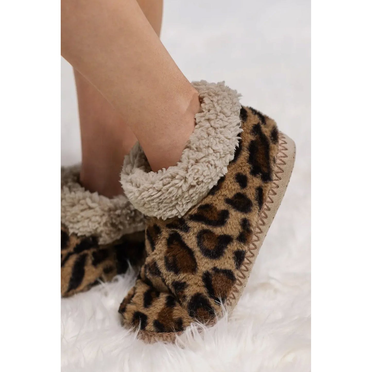 Cozy Leopard Slippers