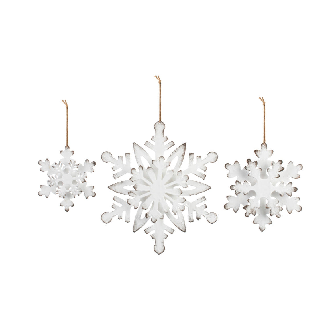 Oversized Metal Snowflake Ornaments