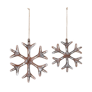 Carved Snowflake Ornaments Assorted