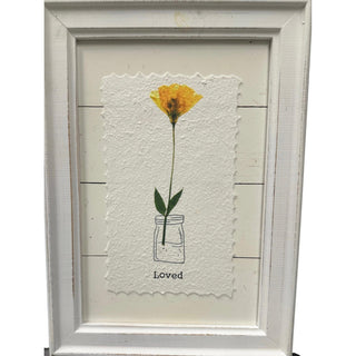 Addicott/Norris Wedding-Wood Pressed Flower Art-Loved