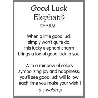 Good Luck Elephants Charms