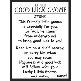 Good Luck Gnomes Stones in a Basket