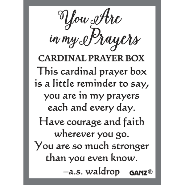 Cardinal Prayer Boxes | Pocket Charms