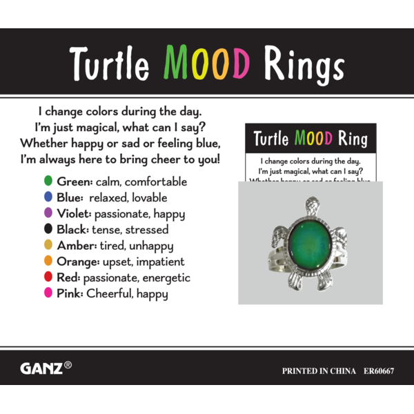 Turtle Mood Ring | Pocket Charm