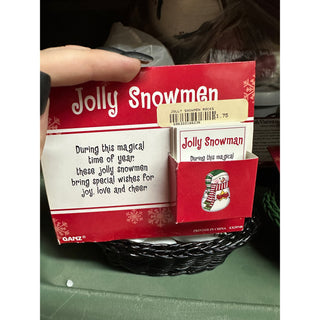 Jolly Snowmen Pocket Charm