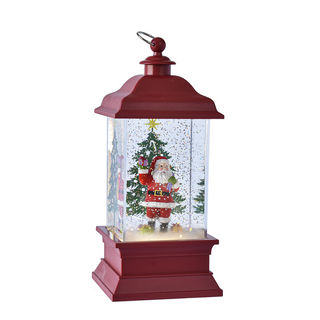 LED Light Up Shimmer Santa w/Gifts Lantern