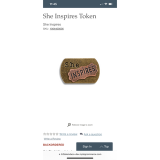 Metal Inspiration Plaque Small