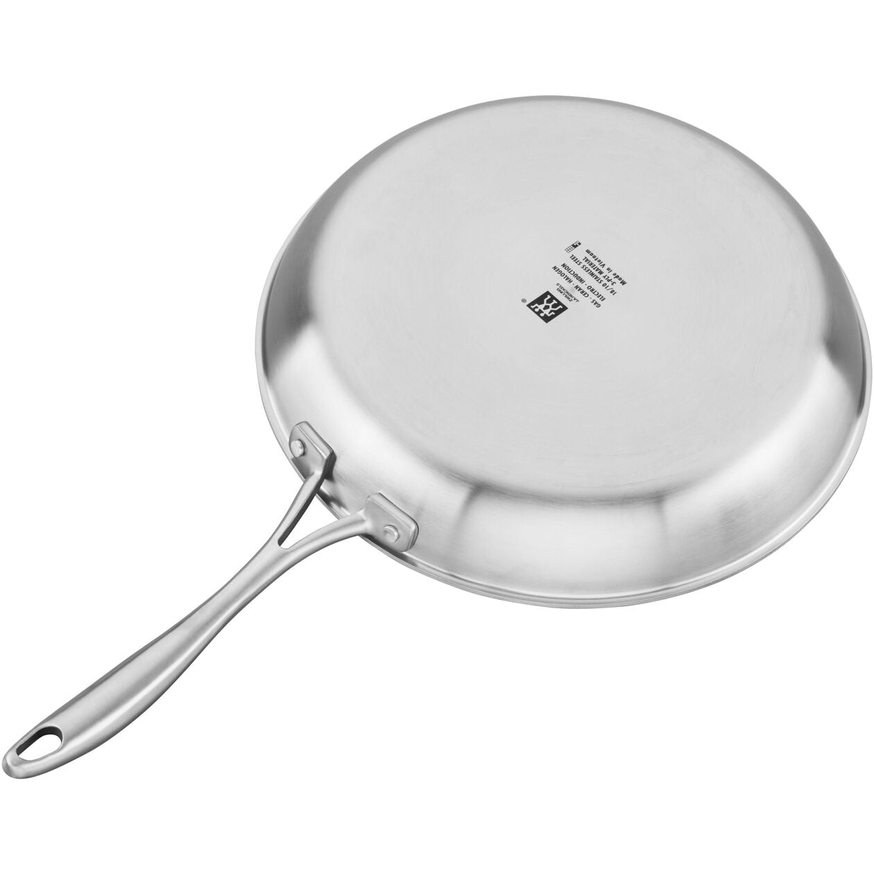 3 Ply, 12-inch, 18/10 Stainless Steel, Ceramic, Frying pan