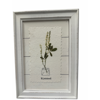 Addicott/Norris Wedding-Wood Pressed Flower Art-Blessed