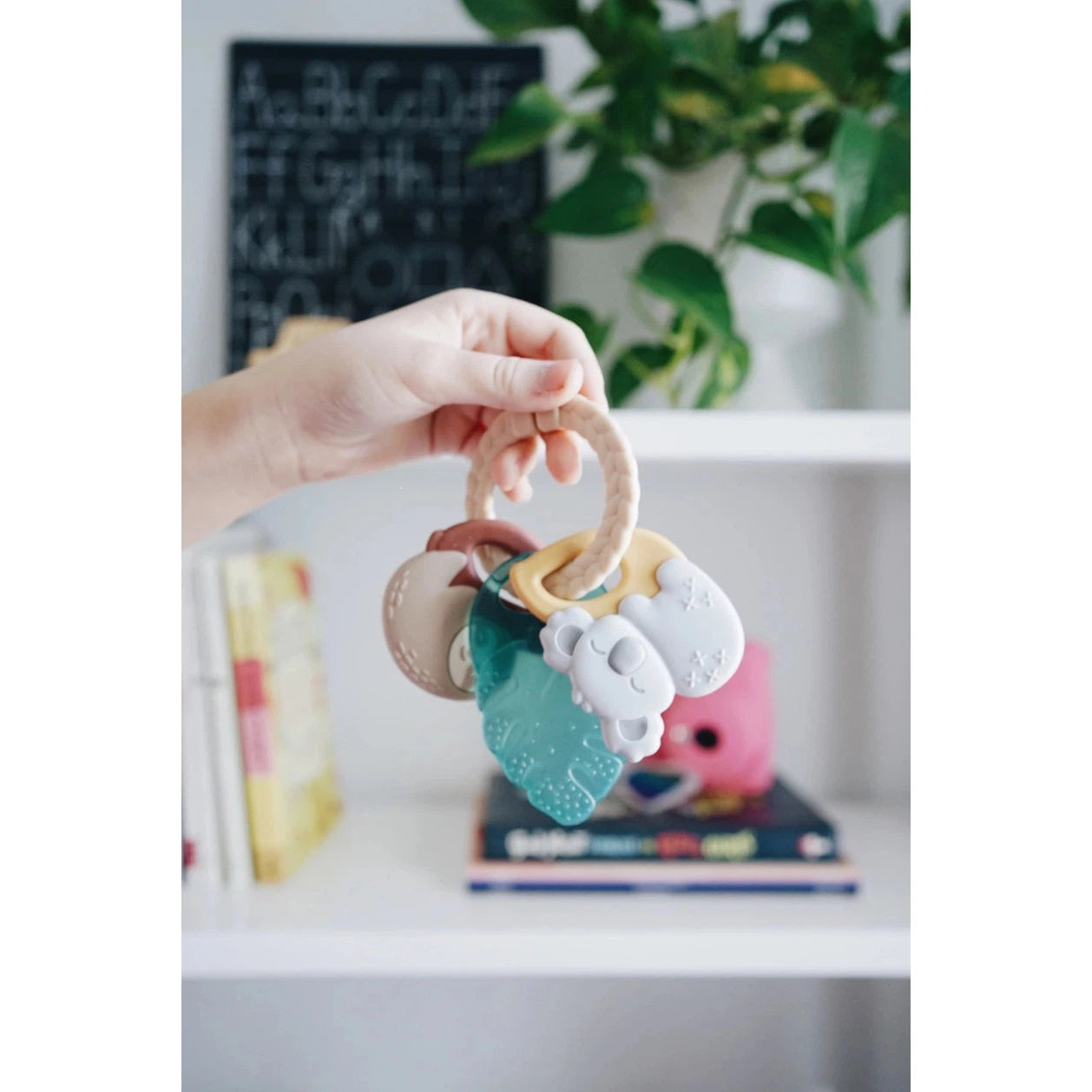 Tropical Itzy Keys Texture Ring with Teether + Rattle