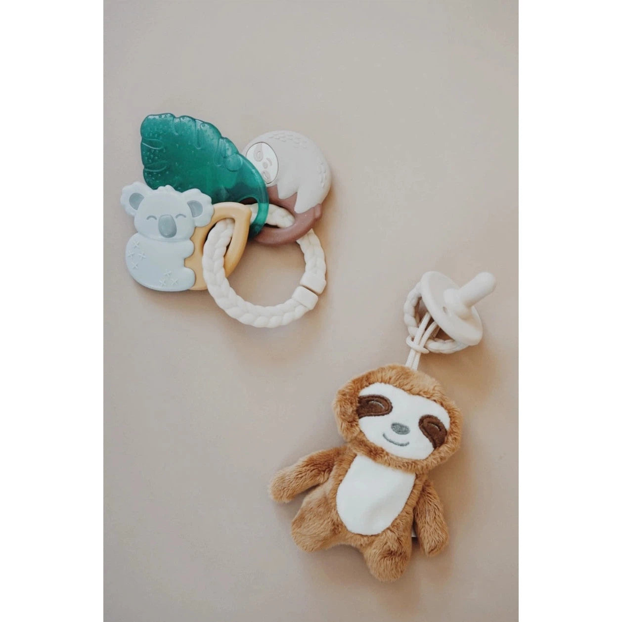 Tropical Itzy Keys Texture Ring with Teether + Rattle