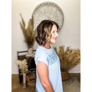 Lace Trimmed Top