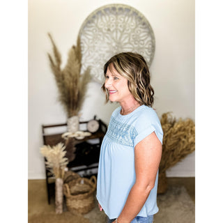Lace Trimmed Top