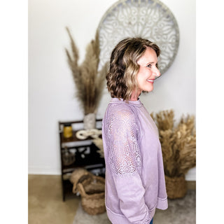 Light Purple Long Sleeve Top