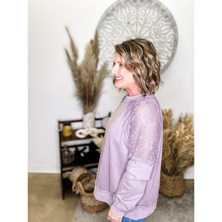 Light Purple Long Sleeve Top