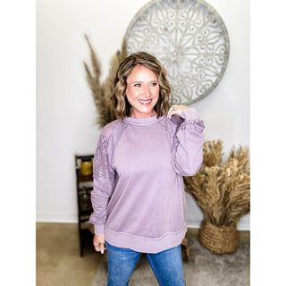 Light Purple Long Sleeve Top
