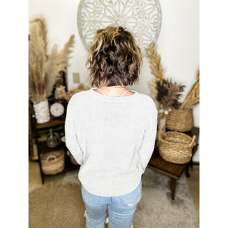 Long Sleeve Waffle Knit Top