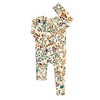 Maren Floral Ruffle Zip Bamboo Sleeper