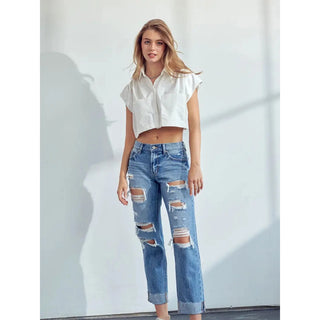 Midrise Boyfriend Jeans | Kancan