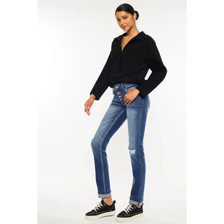 Midrise Straight Leg Jeans | Kancan