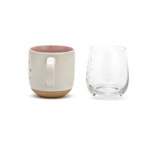 Mug and Wine Glass Set - When Baby Wakes/Sleeps