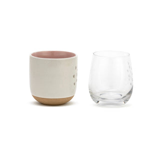 Mug and Wine Glass Set - When Baby Wakes/Sleeps