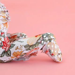 Nella Ruffle Zip Bamboo Floral Sleeper
