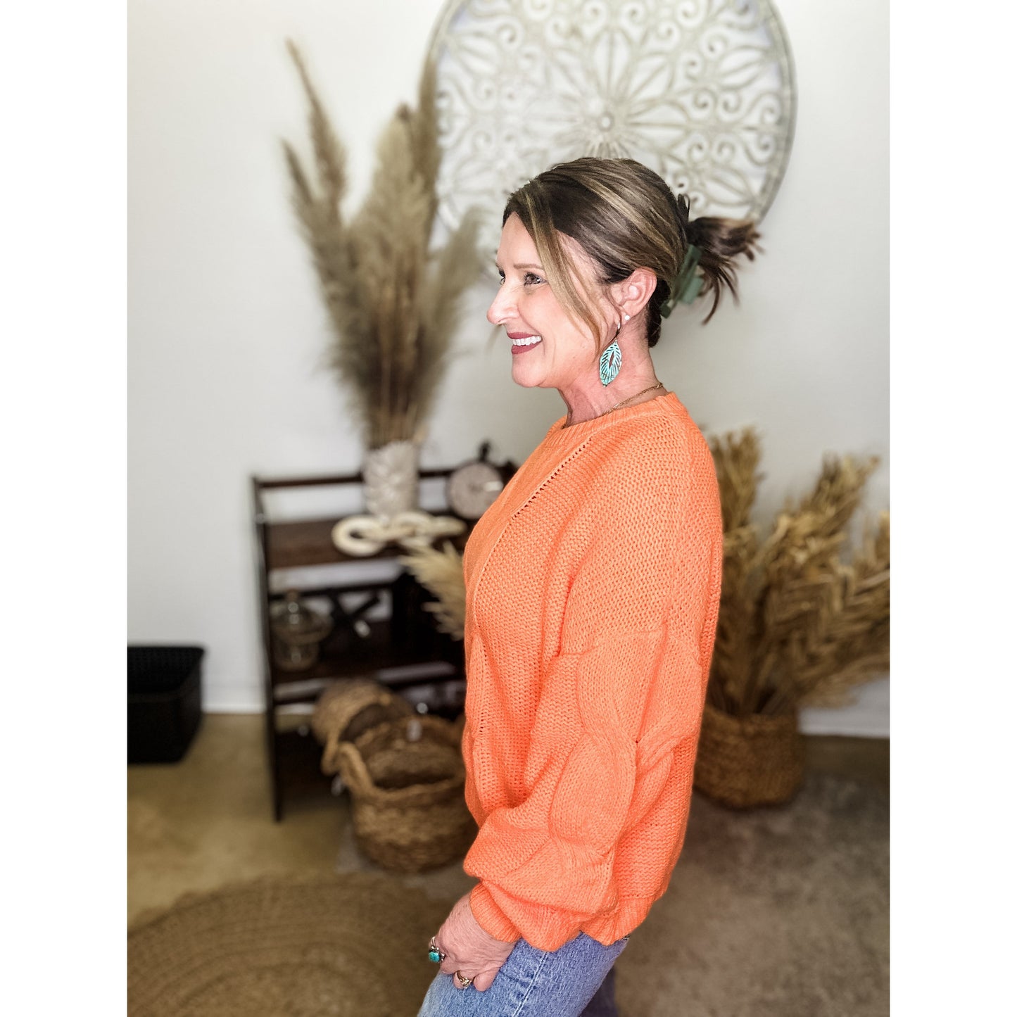 Neon Orange Sweater