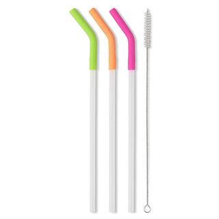 Neon Reusable Swig Straw Set (Mega Mugs)