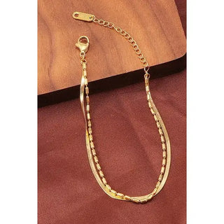 Non-Tarnish Double Chain Necklace