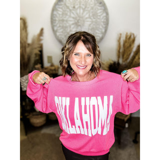 Oklahoma Sweatshirt | Pink