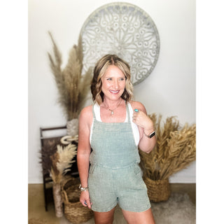 Olive Tie Back Rompers